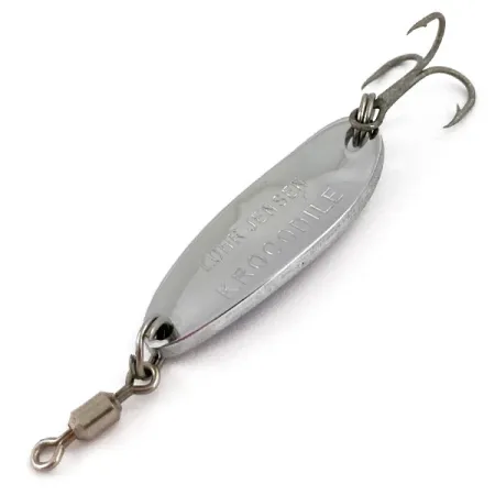 Luhr Jensen Krocodile, 1/4oz Nickel / Blue fishing spoon #15869