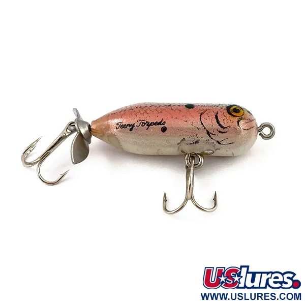 Vintage   Heddon Teeny Torpedo, 3/32oz G Finish Reflective Coating fishing lure #15527