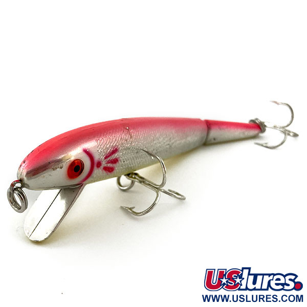 Vintage Cotton Cordell Red Fin Jointed, 1/2oz fishing lure #15528