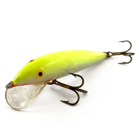 Vintage Rapala Countdown S9, 2/5oz Chartreuse fishing lure #15529