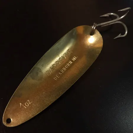 Vintage Eppinger Dardevle, 1oz Black Diamonds fishing spoon #18064