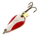 Vintage  Acme K.O. Wobbler , 1/4oz Red / White / Gold fishing spoon #15565