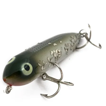 Vintage Heddon Zara Puppy, Gray fishing lure #15573