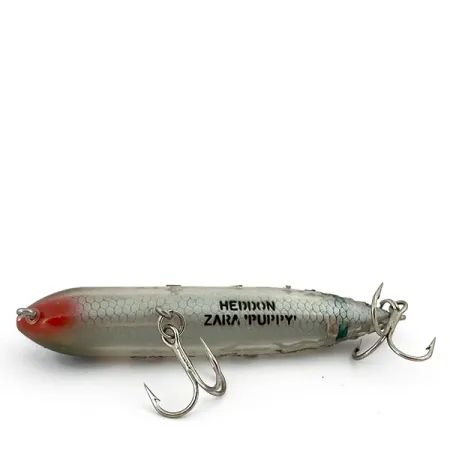 Vintage Heddon Zara Puppy, Gray fishing lure #15573