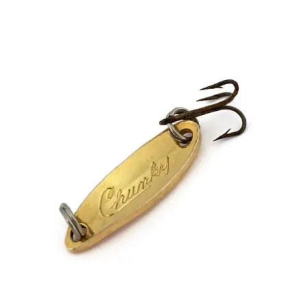 Vintage Acme Fiord Chunky, 3/32oz Gold fishing spoon #15585