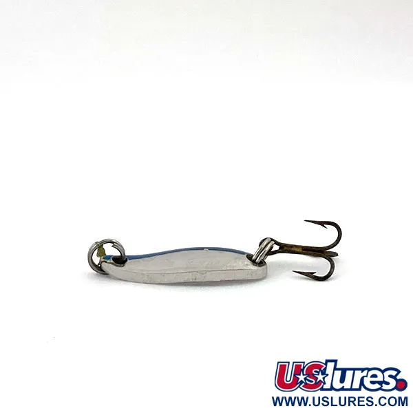 Vintage Acme Fiord Chunky, 3/32oz Nickel / Blue fishing spoon #15586