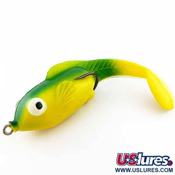 Vintage   Snag Proof Wiggle Wog, 1/2oz Yellow / Green fishing #15672