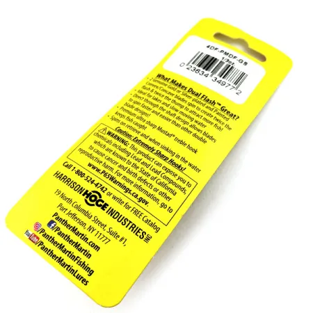 Panther Martin Dual Flash, 1/3oz Gold / Silver spinning lure #15793