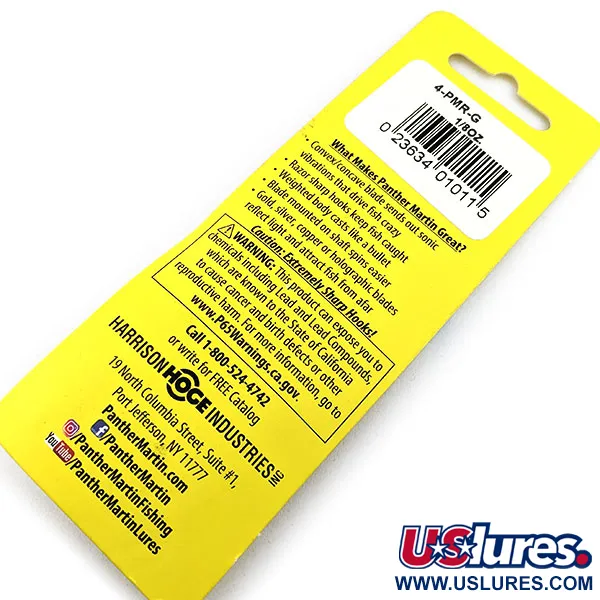   Panther Martin 4, 1/8oz  spinning lure #15723