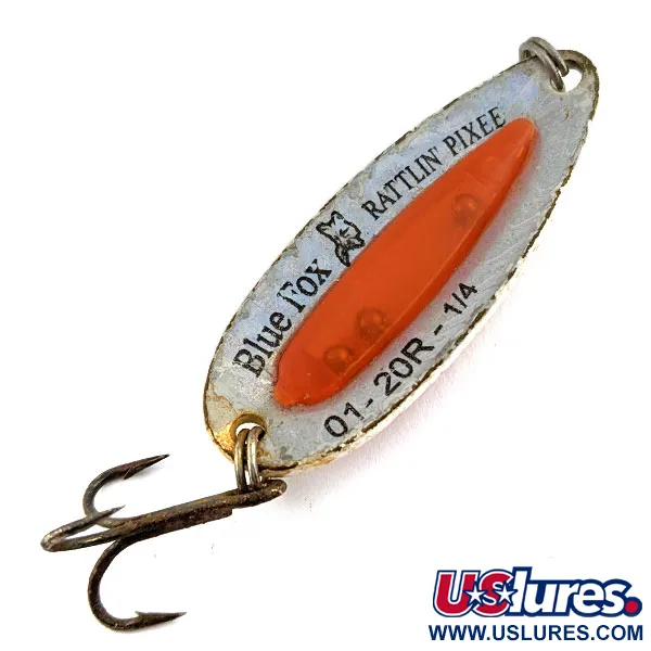 Vintage   Blue Fox Rattlin Pixee, 1/4oz  fishing spoon #15724
