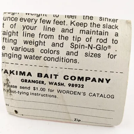 Vintage Yakima Bait Spin-N-Glo, 1/3oz spinning lure #15736