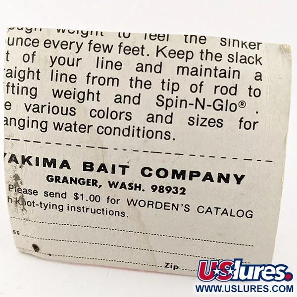 Vintage  Yakima Bait Spin-N-Glo, 1/3oz  spinning lure #15736