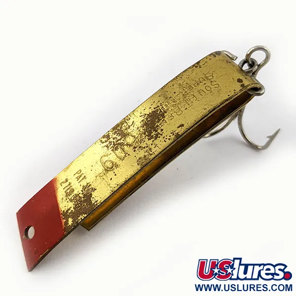 Vintage  South Bend Super-Duper 509, 2/5oz Brass fishing spoon #15737