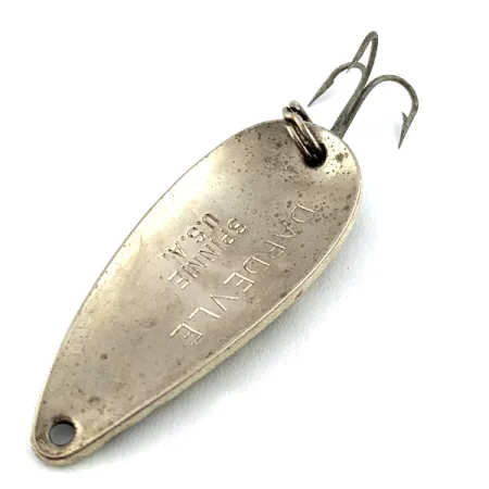 Vintage Eppinger Dardevle Spinnie, 1/3oz Mackerel / Nickel fishing spoon #15754