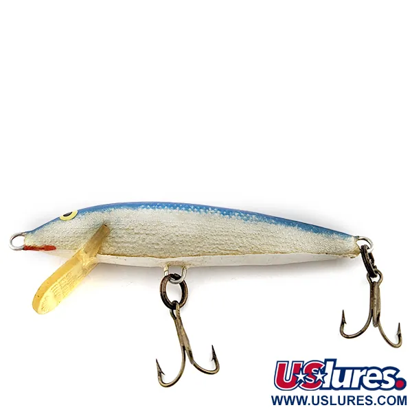 Vintage   Rapala Original Floater F6, 3/32oz SB (Silver Blue) fishing lure #15773