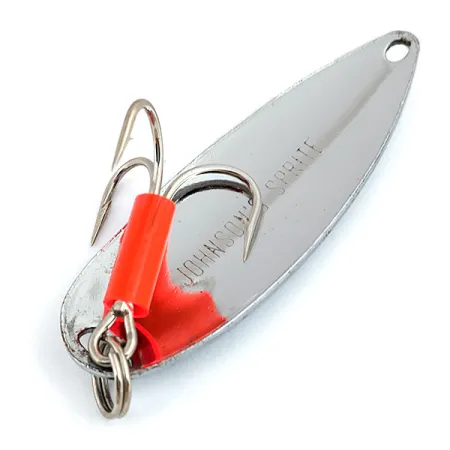 Vintage Johnson Sprite, 3/5oz Nickel fishing spoon #15910