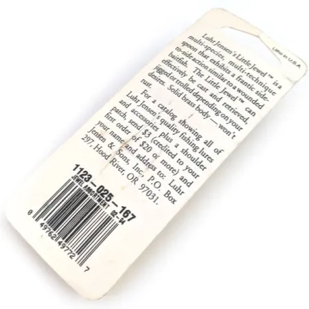 Luhr Jensen Little Jewel, 1/2oz Nickel fishing spoon #15911