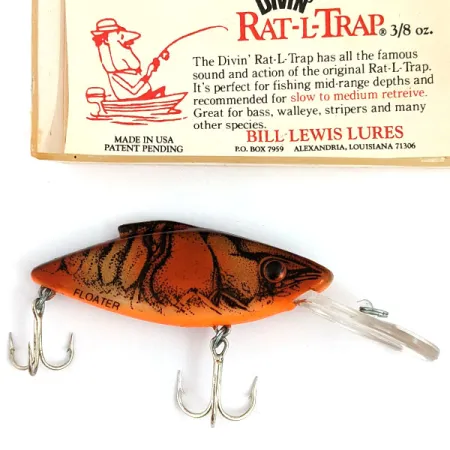 ​Bill Lewis Divin' Mag Trap Rat-L-Trap Floater, 1/3oz fishing lure #15912