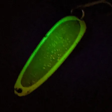 Vintage Eppinger Dardevle Cop-E-Cat 7400 UV, 1/2oz Yellow fishing spoon #15918