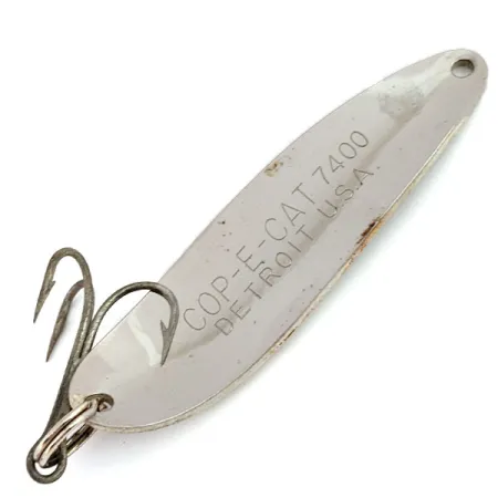 Eppinger Dardevle Cop-E-Cat 7400, Nickel / White fishing spoon #15919