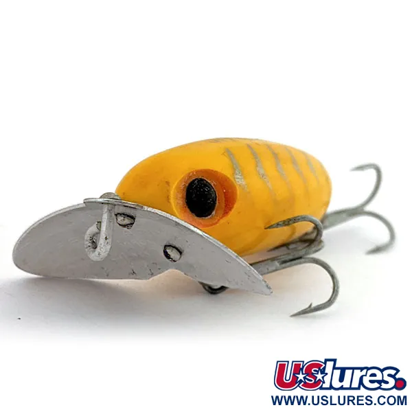 Vintage   Fred Arbogast Jitterbug, 1/3oz Yellow fishing lure #15926