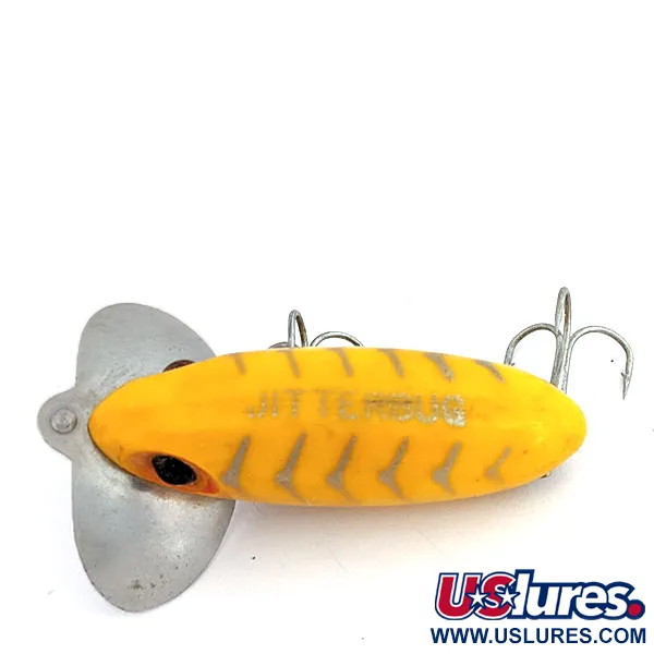 Vintage   Fred Arbogast Jitterbug, 1/3oz Yellow fishing lure #15926