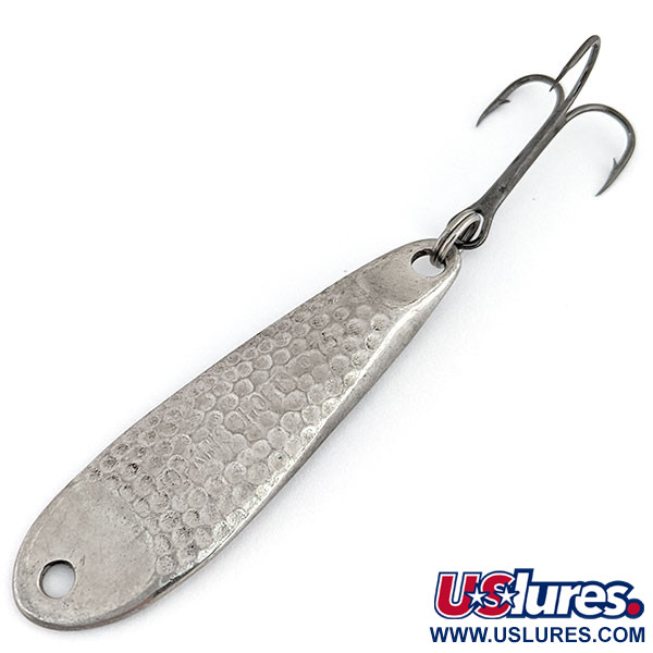Vintage   Hopkins Shorty 75 Jig Lure, 3/4oz Silver fishing spoon #15948