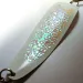 Vintage   Gator Glow, 1oz Nickel / White Glow Gator Glow in Dark fishing spoon #15959