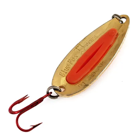 Vintage Blue Fox Pixee, 1/4oz Gold fishing spoon #15973