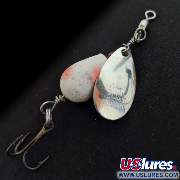 Vintage   Luhr Jensen Cherry Bobber, 3/32oz Nickel spinning lure #15982