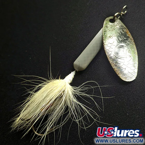 Vintage  Yakima Bait Worden’s Original Rooster Tail, 1/4oz Nickel spinning lure #15990