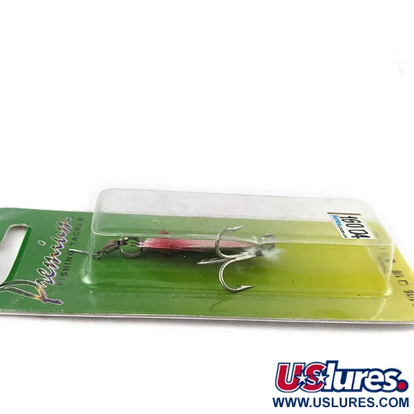   Wahoo Key Largo Swim'n Fin Jig Lure with Rattle, 1/4oz Red fishing spoon #16004
