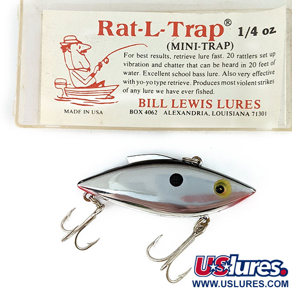 Set of 3 Vintage Bill Lewis Rat-L-Trap Rattle Trap Crankbait Fishing Lures