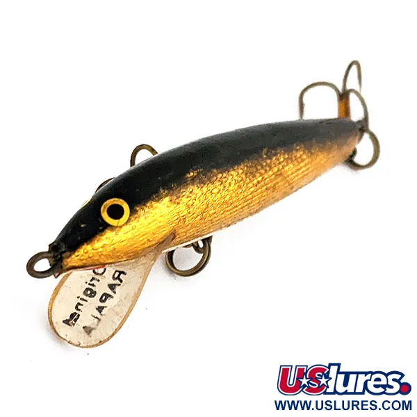 Vintage   Vintage Rapala Original Floater F6, 3/32oz G (Gold) fishing lure #16021