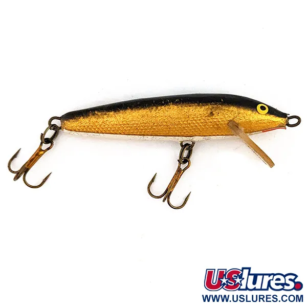 Vintage   Vintage Rapala Original Floater F6, 3/32oz G (Gold) fishing lure #16021