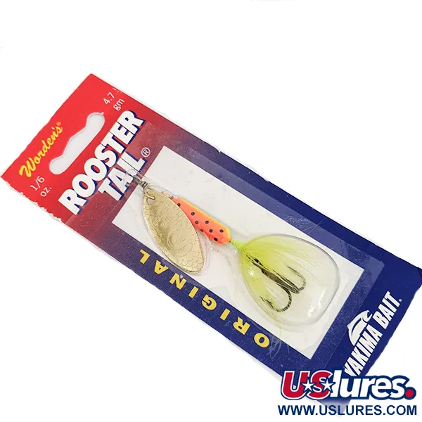  Yakima Bait Worden’s Original Rooster Tail, 3/16oz  spinning lure #16101