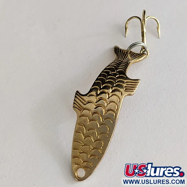 Vintage   Acme Phoebe,  Gold fishing spoon #16139