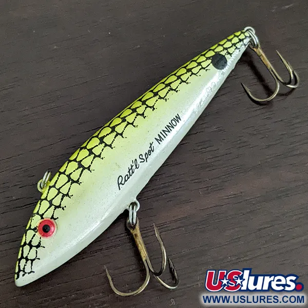 Vintage   Cotton Cordell Ratt'l Spot Minnow G-Finish, 3/4oz  fishing lure #16150