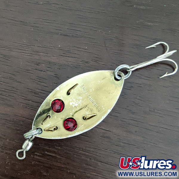 Vintage  Eppinger ​Red Eye Junior , 1/4oz Bronze (Brass) fishing spoon #16152