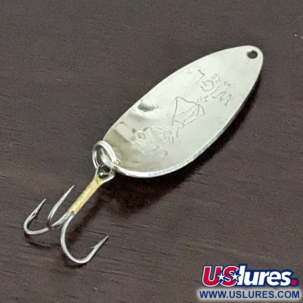 Vintage  Seneca Little Cleo (Hula Girl), 1/2oz Nickel fishing spoon #16164