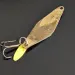Vintage   Bay de Noc Do-Jigger, 1/3oz Brass / Moon Jelly fishing spoon #16166