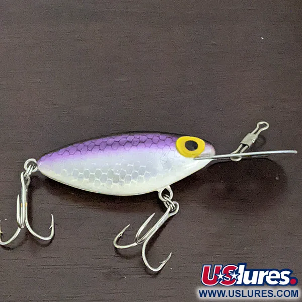 Vintage   Storm Hot'N'Tot Thin Fin, 2/5oz Silver / purple fishing lure #16167