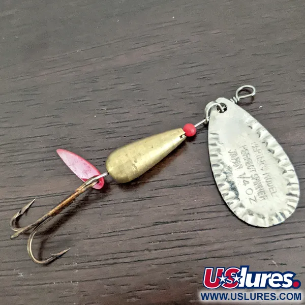 Vintage Herter's Perfect Spinner (Japan), 1/4oz Nickel / Brass spinning lure #16168