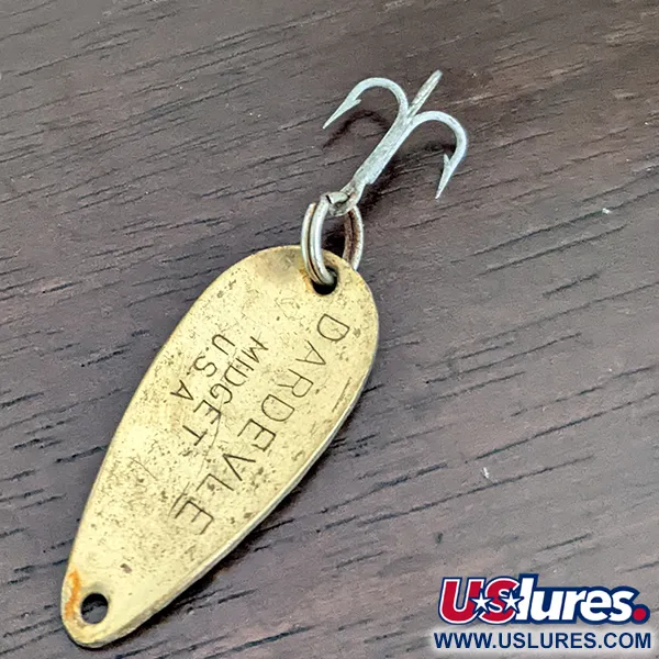 Vintage  Eppinger Dardevle Midget, 3/16oz Brass fishing spoon #16174