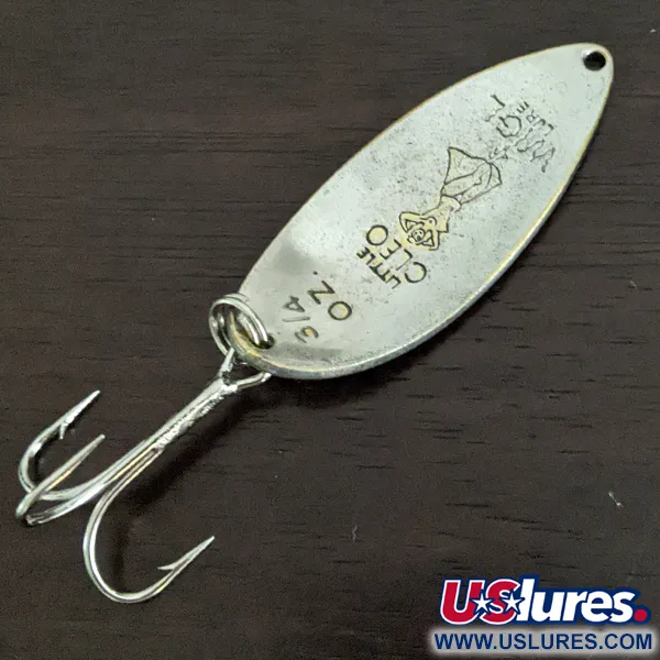 Vintage  Seneca Little Cleo (Hula Girl), 3/4oz Nickel / Brass fishing spoon #16176