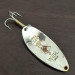 Vintage  Seneca Little Cleo (Hula Girl), 1/2oz Nickel fishing spoon #16178