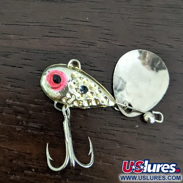 Vintage  Luhr Jensen Little George Tail Spinner, 1/4oz Nickel fishing #16203