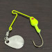   Worth Spinnerbait, 3/32oz Nickel/chartreuse​​ spinning lure #16434