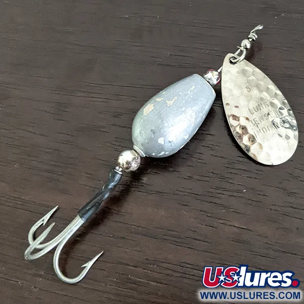 Vintage   Luhr Jensen Cherry Bobber, 3/16oz Nickel spinning lure #16209