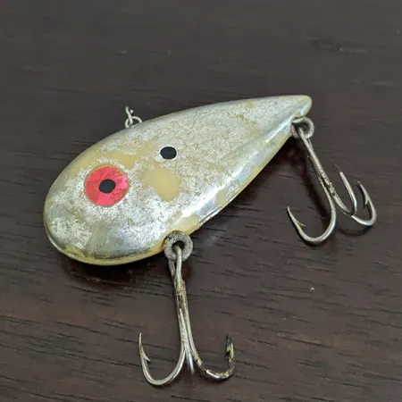 Vintage Bomber Pinfish Hard Knock, 2/5oz Silver fishing lure #16215
